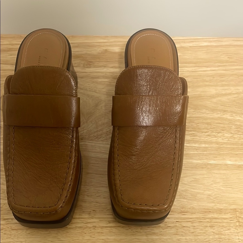 Marni Brown Leather Heeled Mule Size EU 38 - Picture 5 of 9